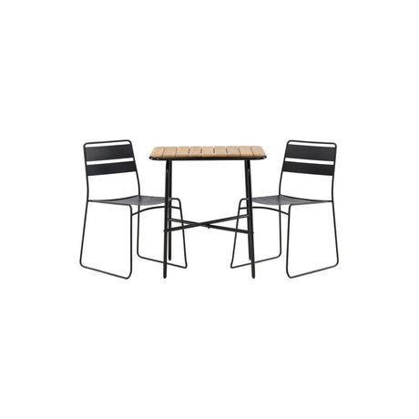 Holmbeck Cafébord 55*70*74 + Lina spisestoler Venture Design Spisegruppe