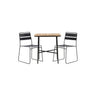 Holmbeck Cafébord 55*70*74 + Lina spisestoler Venture Design Spisegruppe