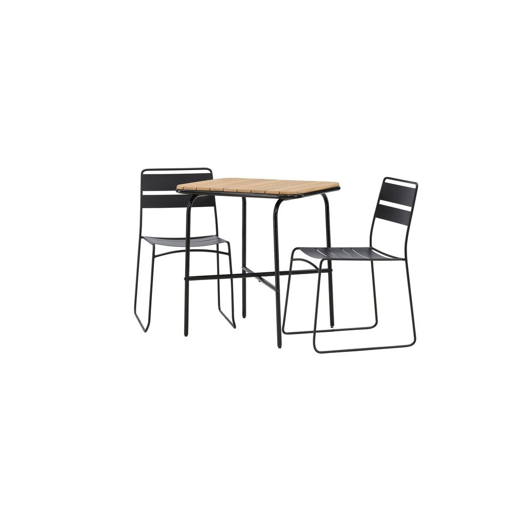 Holmbeck Cafébord 55*70*74 + Lina spisestoler Venture Design Spisegruppe