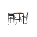 Holmbeck Cafébord 55*70*74 + Lina spisestoler Venture Design Spisegruppe