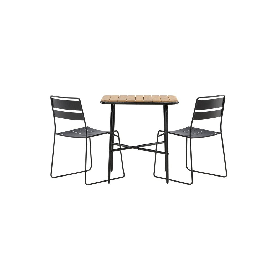 Holmbeck Cafébord 55*70*74 + Lina spisestoler Venture Design Spisegruppe