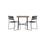 Holmbeck Cafébord 55*70*74 + Lina spisestoler Venture Design Spisegruppe