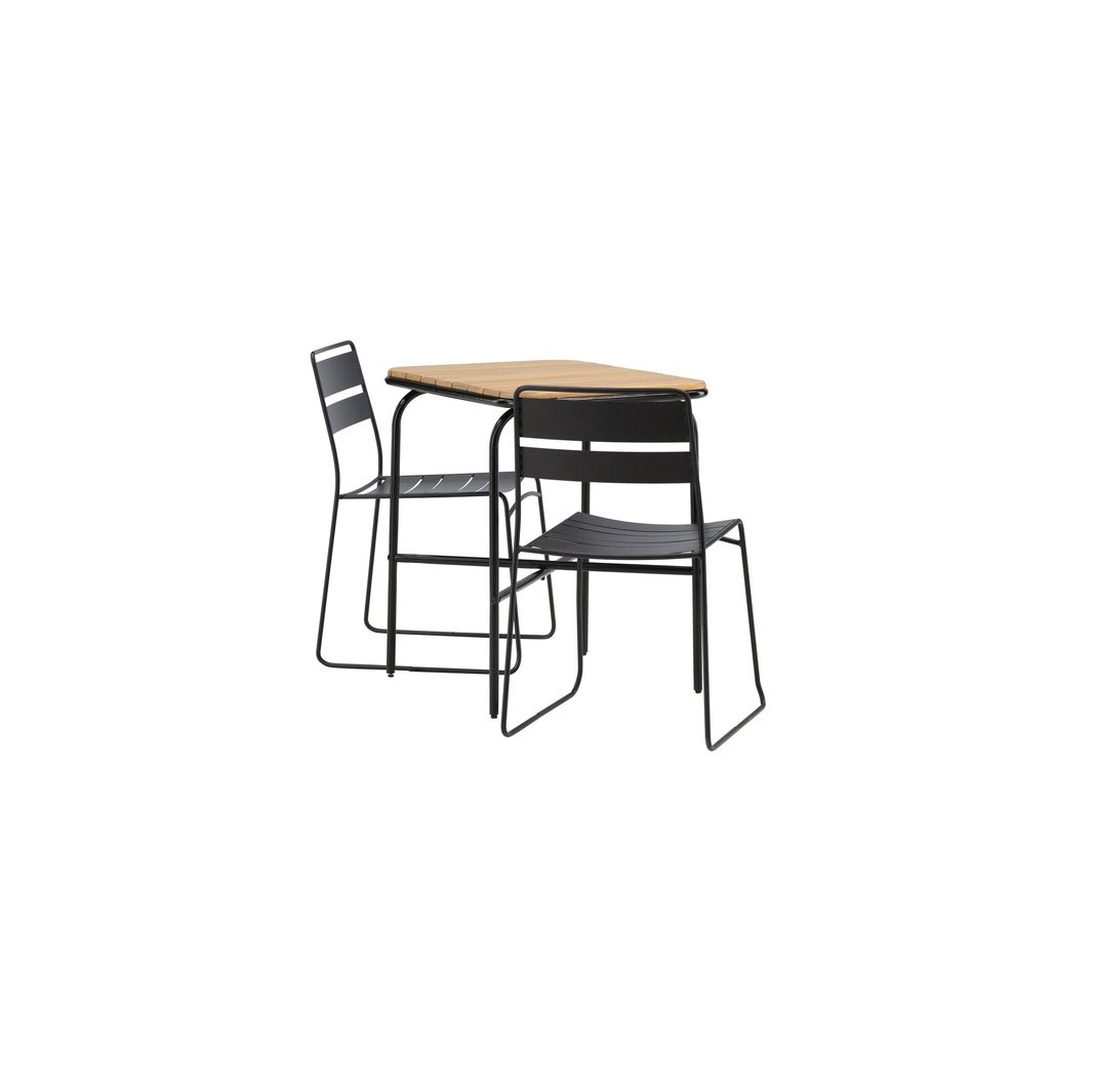 Holmbeck Cafébord 55*70*74 + Lina spisestoler Venture Design Spisegruppe