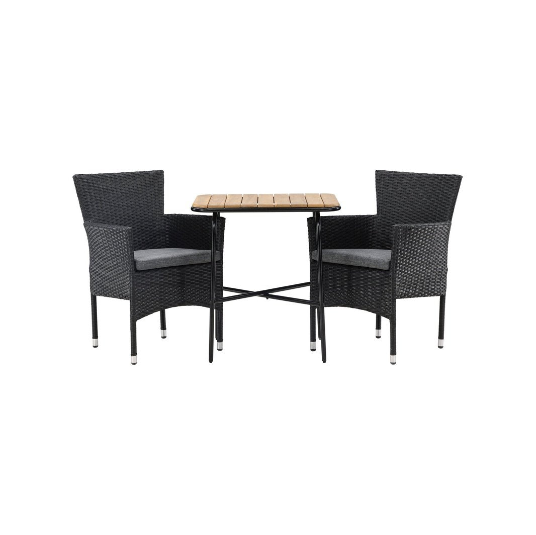Holmbeck Cafébord 55*70*74 + Malina spisestoler Venture Design Spisegruppe
