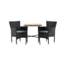 Holmbeck Cafébord 55*70*74 + Malina spisestoler Venture Design Spisegruppe