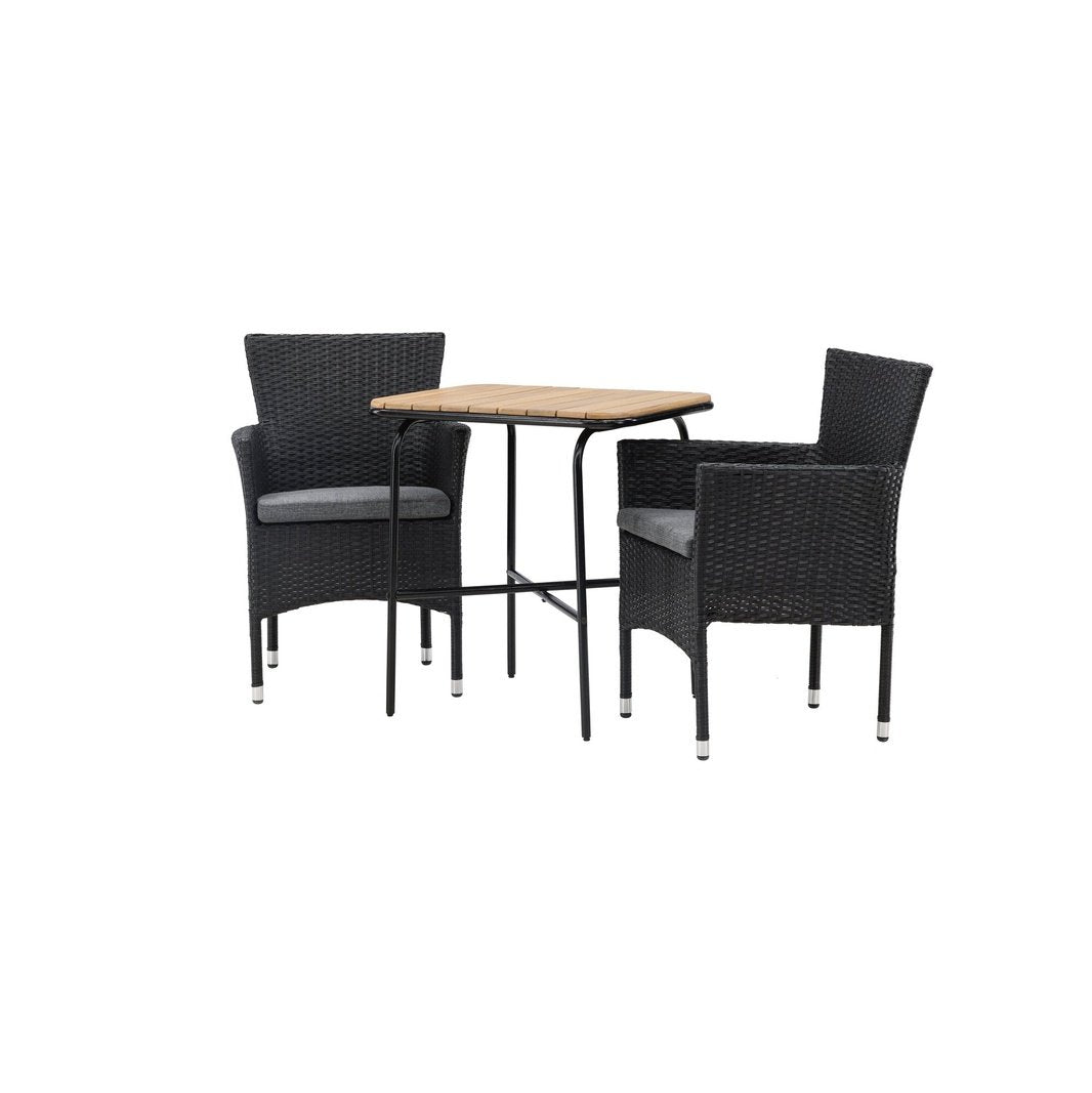 Holmbeck Cafébord 55*70*74 + Malina spisestoler Venture Design Spisegruppe
