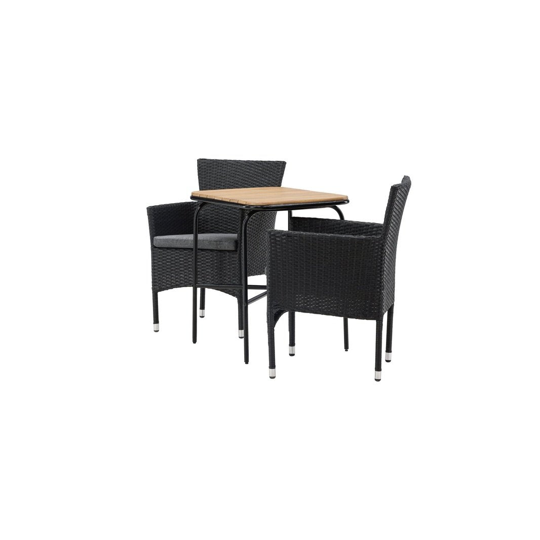 Holmbeck Cafébord 55*70*74 + Malina spisestoler Venture Design Spisegruppe