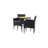 Holmbeck Cafébord 55*70*74 + Malina spisestoler Venture Design Spisegruppe