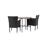 Holmbeck Cafébord 55*70*74 + Malina spisestoler Venture Design Spisegruppe