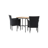 Holmbeck Cafébord 55*70*74 + Malina spisestoler Venture Design Spisegruppe