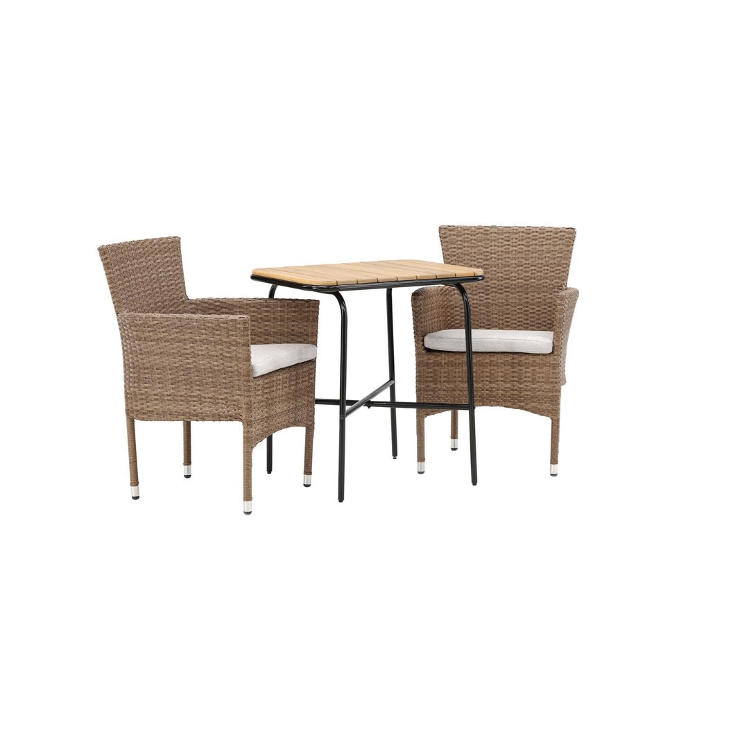 Holmbeck Cafébord 55*70*74 + Malina spisestoler Venture Design Spisegruppe