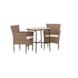 Holmbeck Cafébord 55*70*74 + Malina spisestoler Venture Design Spisegruppe
