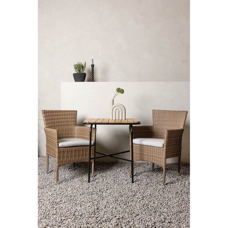Holmbeck Cafébord 55*70*74 + Malina spisestoler Venture Design Spisegruppe