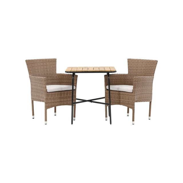 Holmbeck Cafébord 55*70*74 + Malina spisestoler Venture Design Spisegruppe