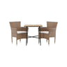Holmbeck Cafébord 55*70*74 + Malina spisestoler Venture Design Spisegruppe