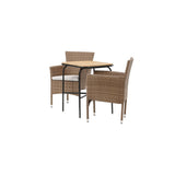 Holmbeck Cafébord 55*70*74 + Malina spisestoler Venture Design Spisegruppe