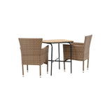 Holmbeck Cafébord 55*70*74 + Malina spisestoler Venture Design Spisegruppe