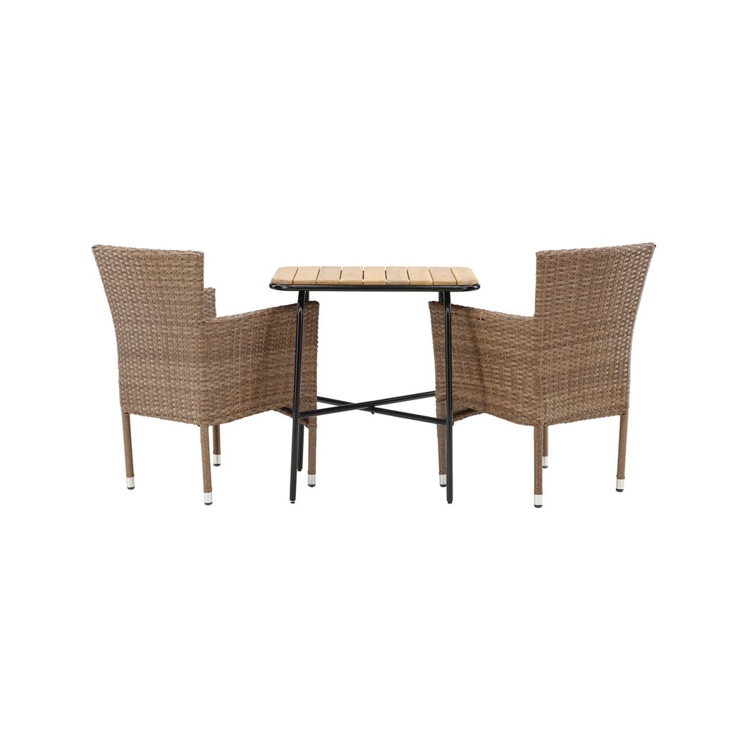 Holmbeck Cafébord 55*70*74 + Malina spisestoler Venture Design Spisegruppe