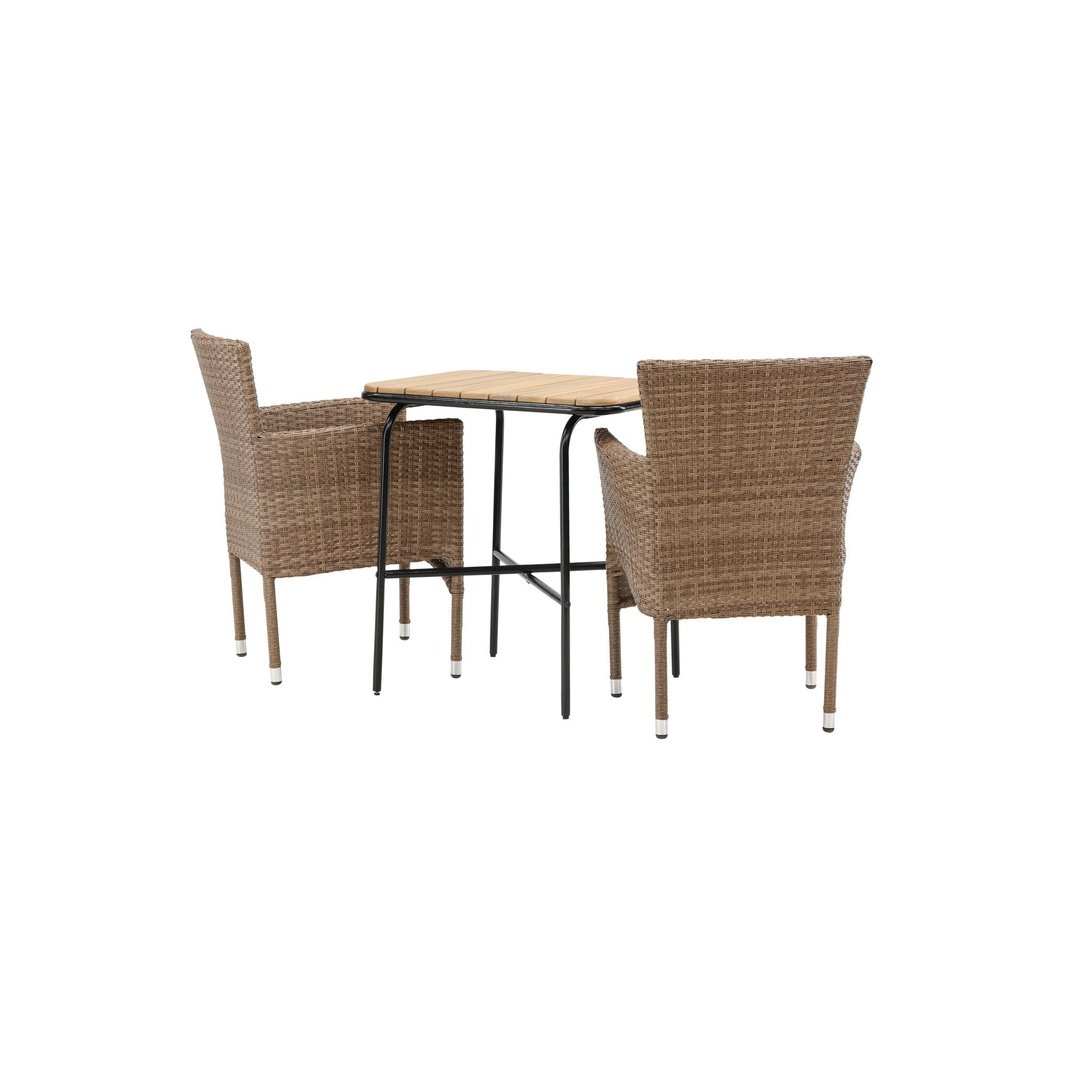 Holmbeck Cafébord 55*70*74 + Malina spisestoler Venture Design Spisegruppe