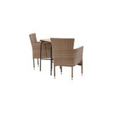Holmbeck Cafébord 55*70*74 + Malina spisestoler Venture Design Spisegruppe