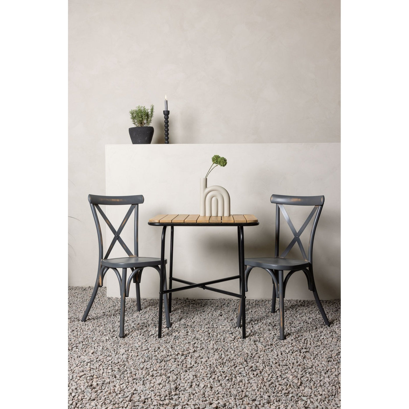 Holmbeck Cafébord 55*70*74 + Tablas spisestoler Venture Design Spisegruppe