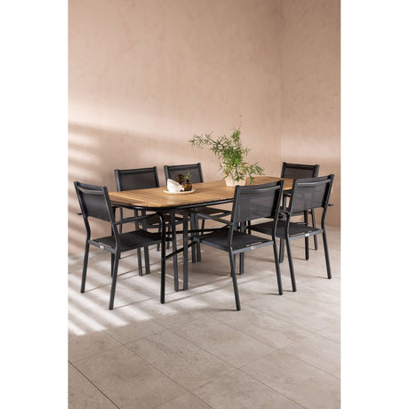Holmbeck Spisebord/ 90*200*75 + Copacabana / Venture Design Spisegruppe