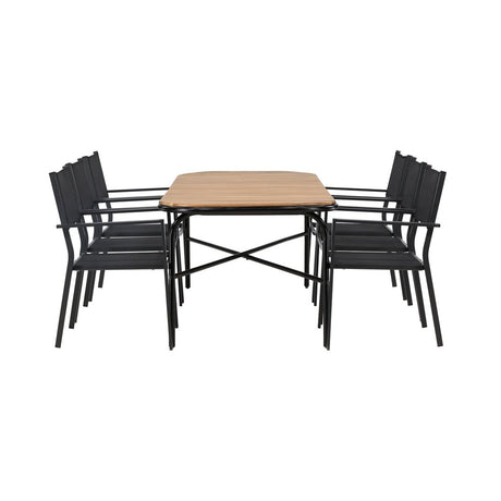 Holmbeck Spisebord/ 90*200*75 + Copacabana / Venture Design Spisegruppe