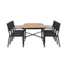 Holmbeck Spisebord/ 90*200*75 + Copacabana / Venture Design Spisegruppe
