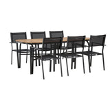 Holmbeck Spisebord/ 90*200*75 + Copacabana / Venture Design Spisegruppe