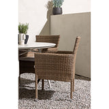 Lina spisebord Rundt120 cm + Malina spisestoler Venture Design Spisegruppe