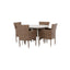 Lina spisebord Rundt120 cm + Malina spisestoler Venture Design Spisegruppe