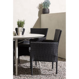 Lina spisebord Rundt120 cm + Malina spisestoler Venture Design Spisegruppe