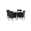 Lina spisebord Rundt120 cm + Malina spisestoler Venture Design Spisegruppe