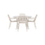 Lina Spisebord Rundt120 cm + Peking spisestoler Venture Design Spisegruppe