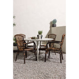 Lina Spisebord Rundt120 cm + Galera spisestoler Venture Design Spisegruppe