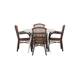 Lina Spisebord Rundt120 cm + Galera spisestoler Venture Design Spisegruppe