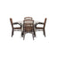Lina Spisebord Rundt120 cm + Galera spisestoler Venture Design Spisegruppe