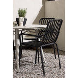Lina Spisebord Rundt120 cm + Peking spisestoler Venture Design Spisegruppe