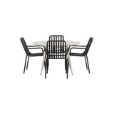 Lina Spisebord Rundt120 cm + Peking spisestoler Venture Design Spisegruppe
