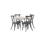 Lina Spisebord Rundt120 cm + Tablas spisestoler Venture Design Spisegruppe