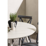 Lina Spisebord Rundt120 cm + Tablas spisestoler Venture Design Spisegruppe