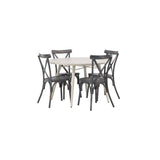 Lina Spisebord Rundt120 cm + Tablas spisestoler Venture Design Spisegruppe
