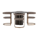 Olivia spisebord + Morning spisestoler Venture Design Spisegruppe