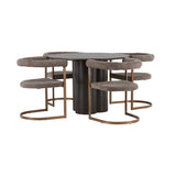 Olivia spisebord + Morning spisestoler Venture Design Spisegruppe