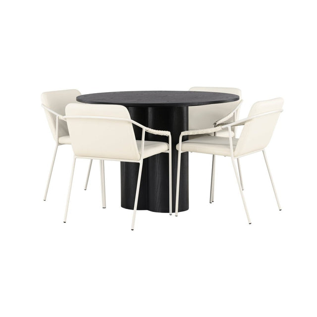 Olivia spisebord + Tvist spisestoler / Venture Design Spisegruppe