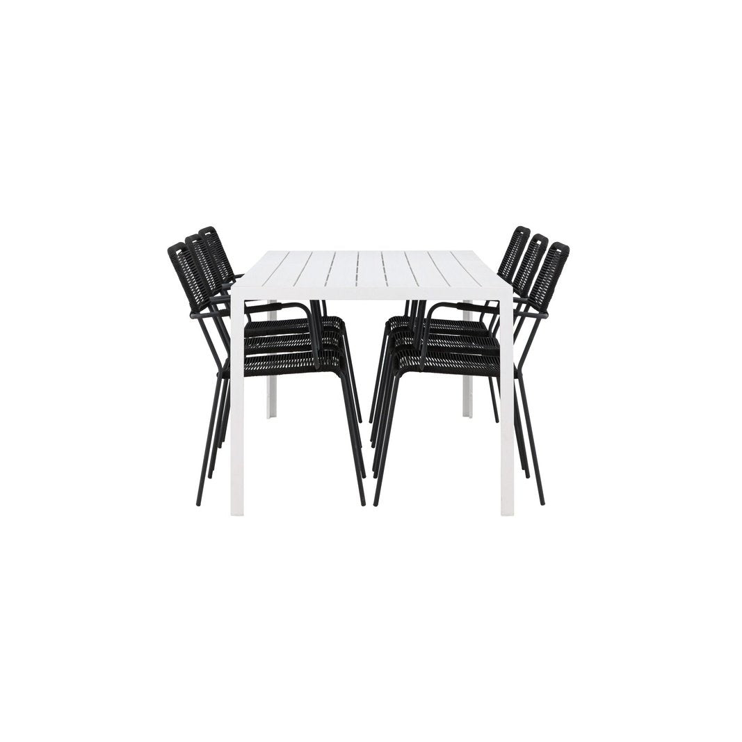 Break spisebord + Lindos Lenestol Venture Design Spisegruppe