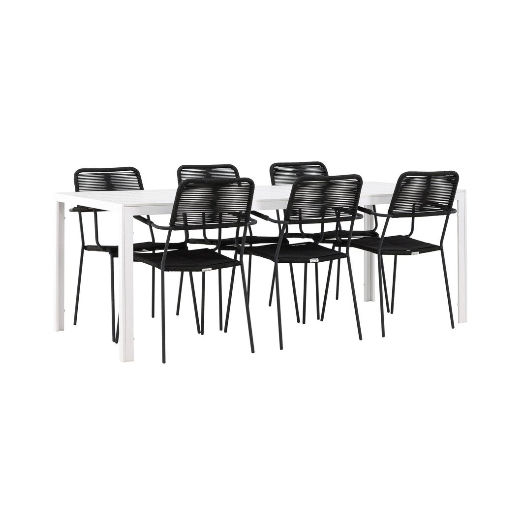 Break spisebord + Lindos Lenestol Venture Design Spisegruppe