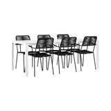 Break spisebord + Lindos Lenestol Venture Design Spisegruppe