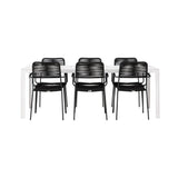 Break spisebord + Lindos Lenestol Venture Design Spisegruppe