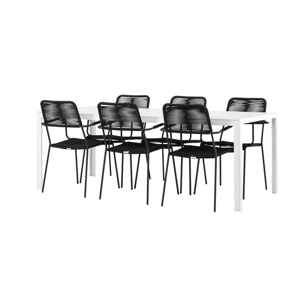Break spisebord + Lindos Lenestol Venture Design Spisegruppe